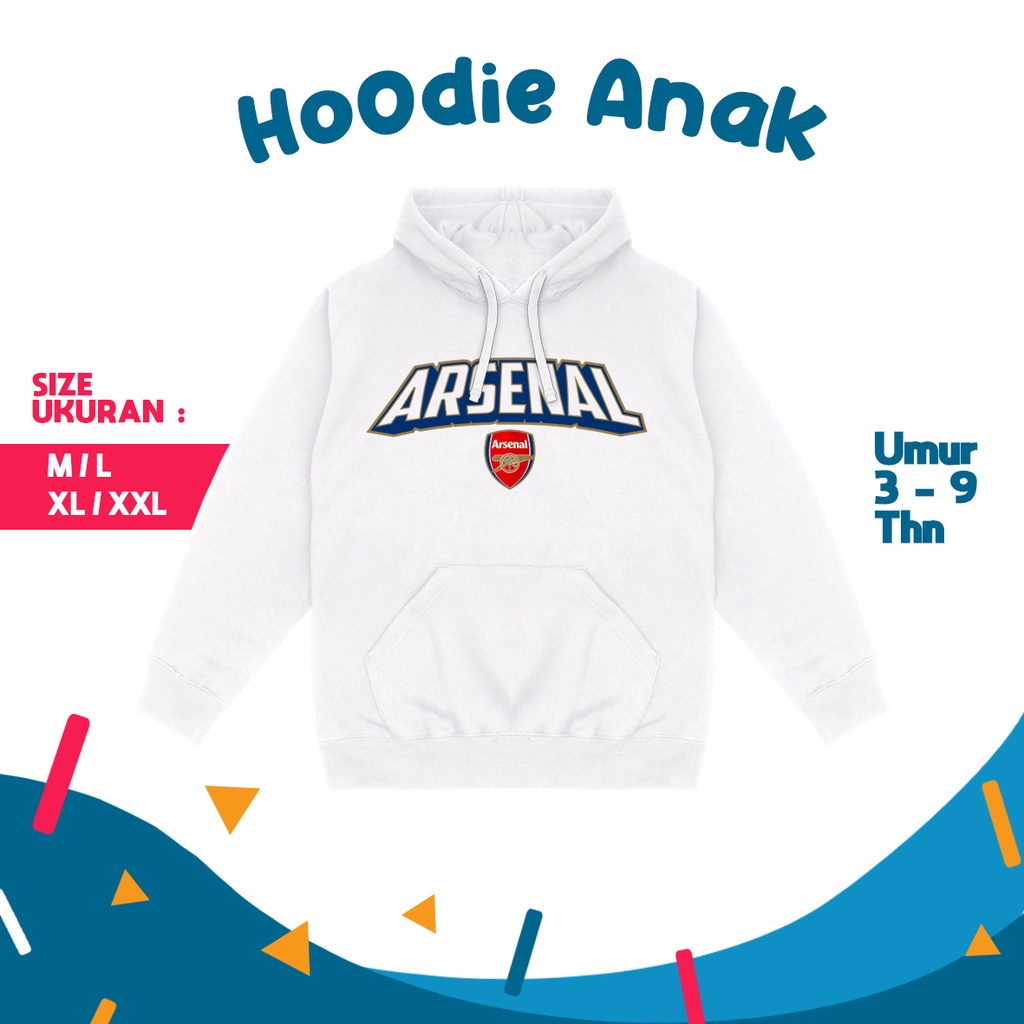 Dabo Áo hoodie Thể Thao Tay Dài Cổ Tròn In Họa Tiết Bóng Đá Arsenal Anh Quốc Thời Trang Thu Đông Dành Cho Bé Trai/Bé Gái 3-9 Tuổi