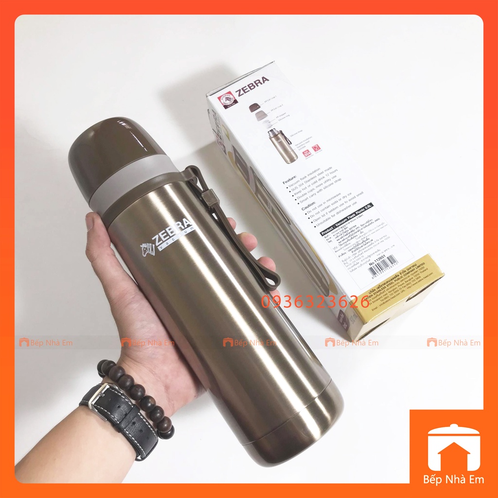 Bình Giữ Nhiệt ZEBRA Picnic 0.5L (Inox 304) - 112651 - Hàng Nhập Khẩu Thái Lan