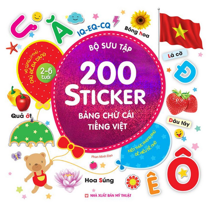 Sách - Bộ sưu tập 200 sticker - Bảng chữ cái tiếng Việt