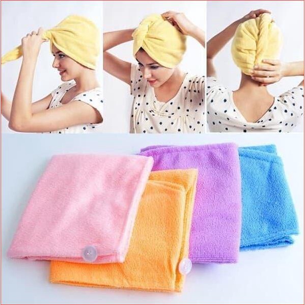 KHĂN TRÙM ĐẦU KHÔ TÓC, Ủ TÓC SAU KHI TẮM NHIỀU MÀU