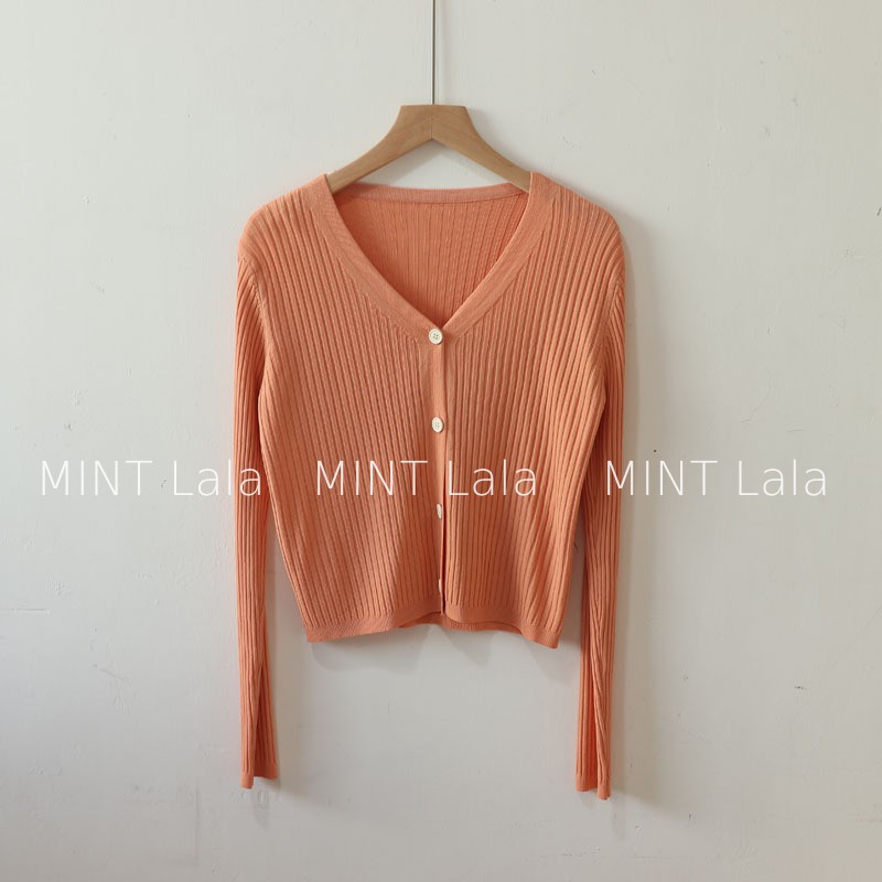 Áo Khoác Len Mỏng 4 Cúc Cổ V Hàng Quảng Châu Giá Rẻ