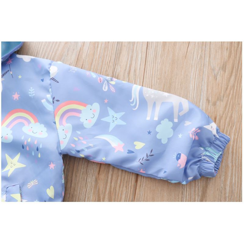 Áo khoác pony xanh cho bé mặc ngoài trời ALICEKIDS - áo khoác chống nắng lớp lót cotton thoáng mát cho trẻ từ 10-35kg