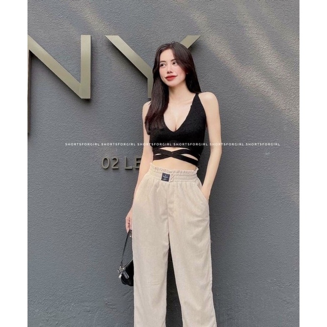 quần suông dài nhung tăm 2 núc