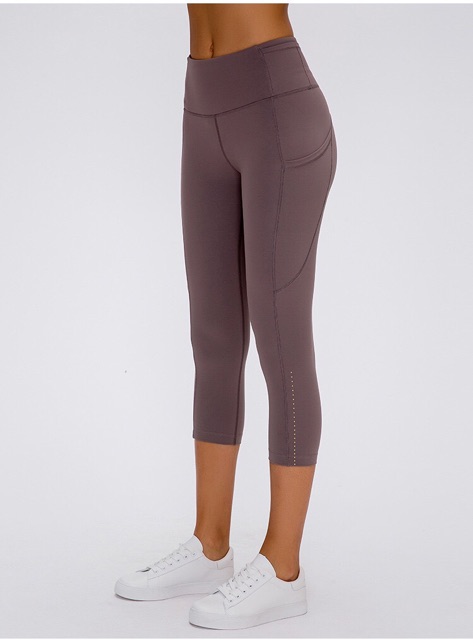Quần tập Lululemon Fast & Free Tight dáng ngố - Quần tập thể thao Lulu không logo