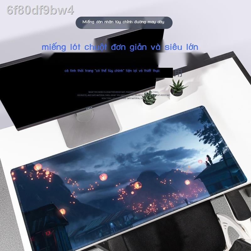 6f80df9bw4Bàn phím chuột quá khổ trò chơi Anime thể thao điện tử dày dặn cổ tay bảo vệ văn phòng tắt đầy