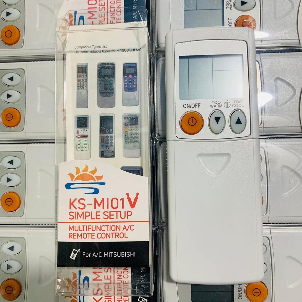 Điều khiển điều hòa Đa năng MITSUBISHI dùng được tất cả điều hòa 1 chiều 2 chiều inverter của Máy Lạnh Mitsubishi