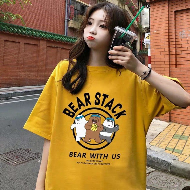 Áo phông unisex form rộng thun tay lỡ oversize nam nữ đẹp ulzzang BEARSTACK A10 | WebRaoVat - webraovat.net.vn