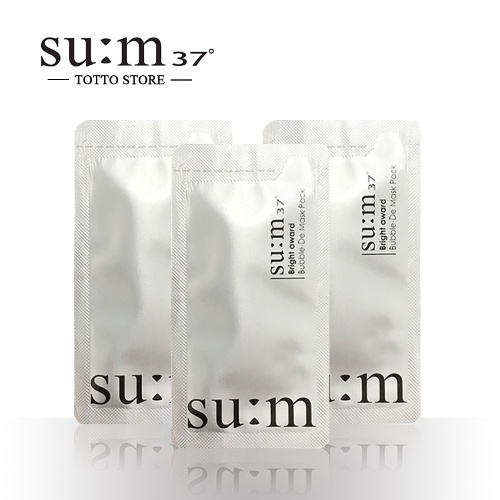 Mặt nạ sủi bọt Sum 4.5ml/gói  - Mặt nạ thải độc Sum 37 - Mặt nạ thải độc Su:m37 mặt nạ sủi bọt trắng đen Sum - Mặt nạ sủ