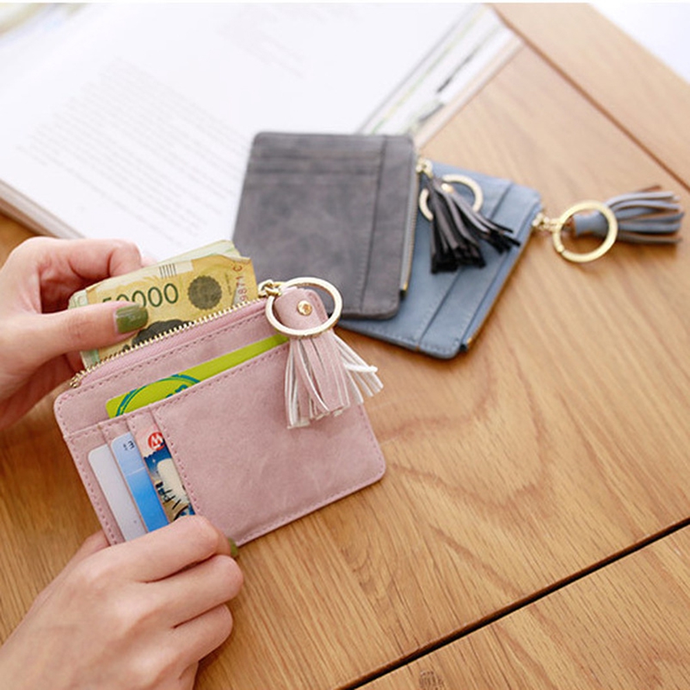 TWINKLE.VN Multi-card Matt Leather Women Credit Card Unisex Card package