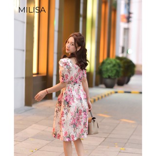 Váy Đầm Hoa Tafta MILISA DHM1001