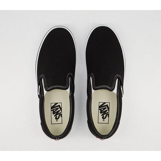 Giày Vans Chính Hãng Slip On Classic Black White (Top Best Seller)