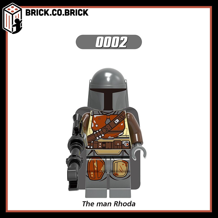 G0001 (CÓ SẴN) - Đồ chơi lắp ráp Minifigure Non Lego mô hình star wars chiến tranh giữa các vì sao Rhoda, Trooper