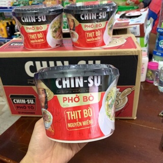 Hộp Phở Chin Su Thịt Bò Nguyên Miếng 132g