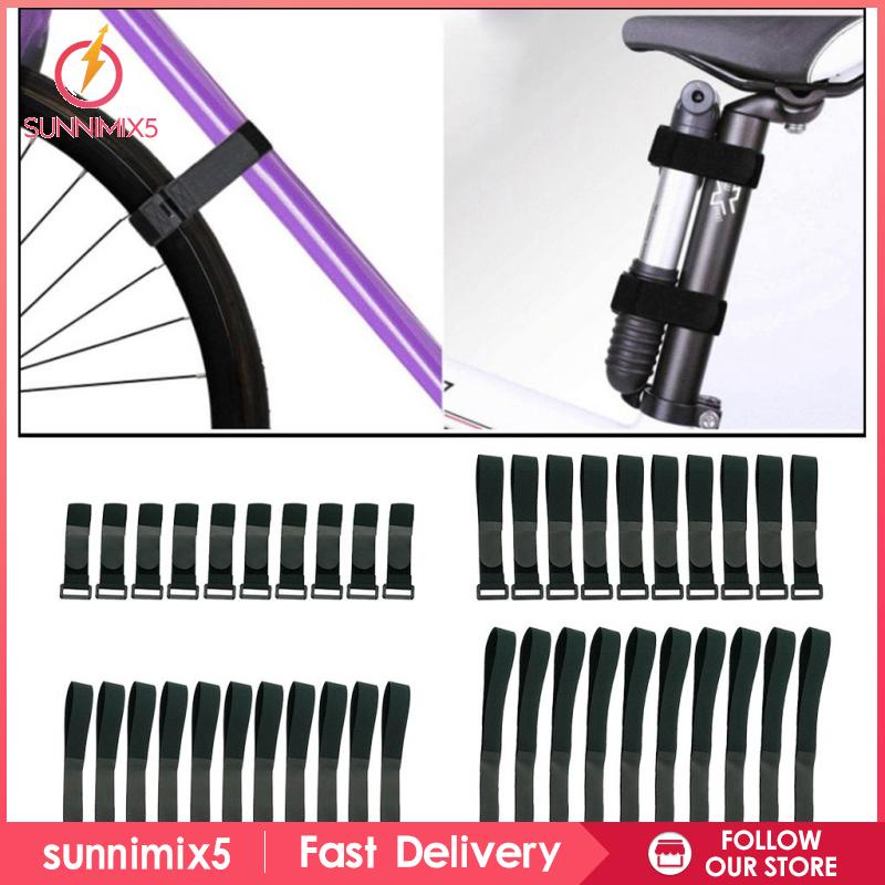 Set 10 Dây Đai Buộc Đồ Dài 20cm Thay Thế Cho Xe Đạp