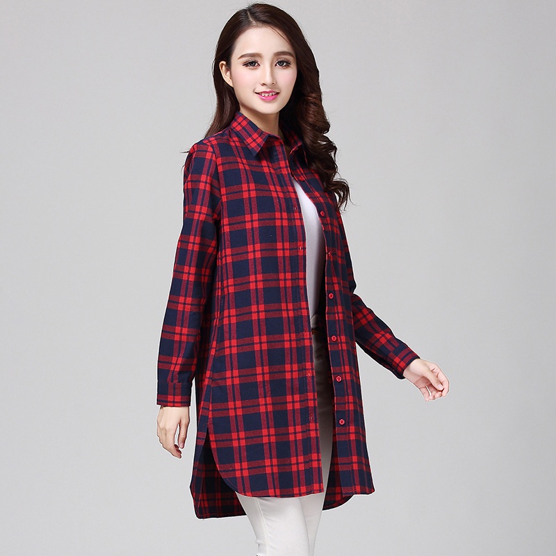 Áo Sơ Mi Nữ Dài Tay Họa Tiết Kẻ Sọc Thời Trang Mới