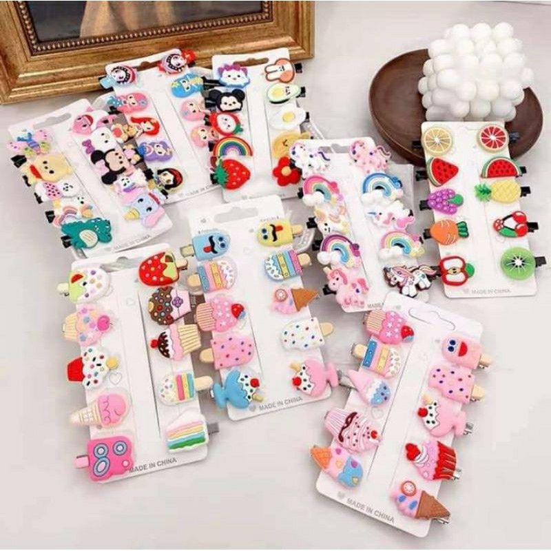 HOT | SET 10 CÁI KẸP TÓC SIÊU XINH | MIX NHIỀU HOẠ TIẾT | HÀN QUỐC | VIDEO THẬT | KISS PLAZA