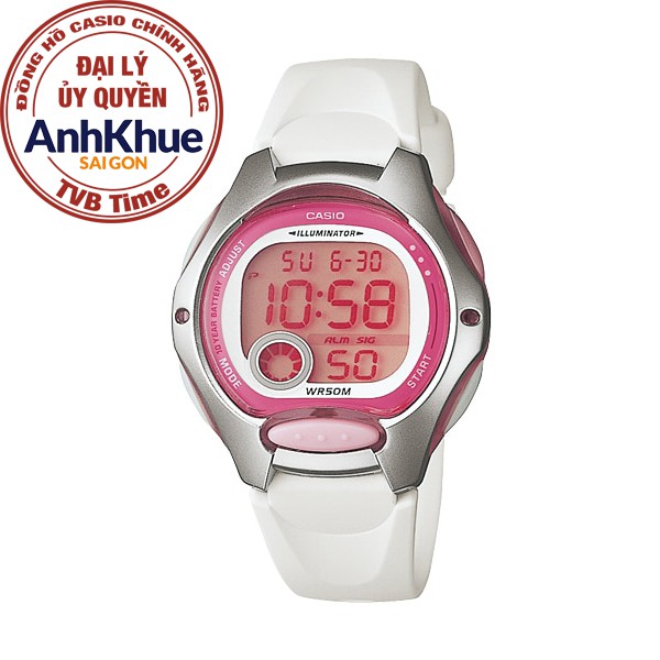 Đồng hồ nữ dây nhựa Casio chính hãng Anh Khuê LW-200-7AVDF (34mm)