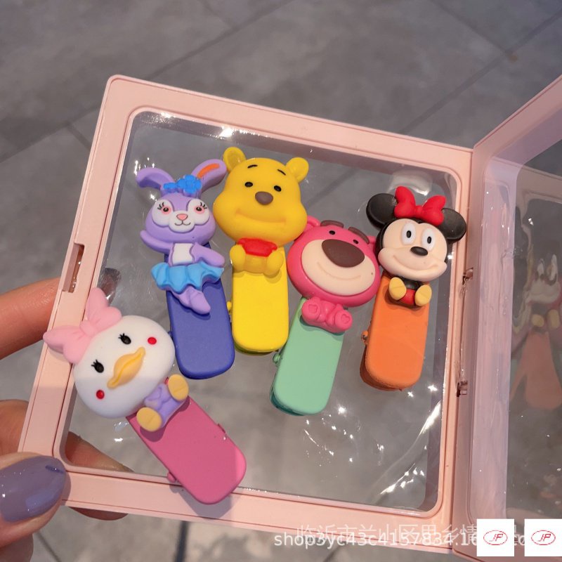 Kẹp Tóc Hình Thỏ / Gấu Hoạt Hình Phong Cách Hàn Quốc Xinh Xắn Cho Bé Gái