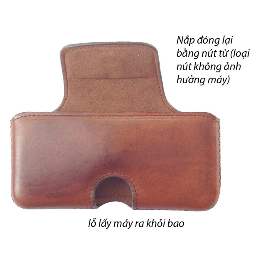 Bao Da Điện Thoại đeo thắt lưng- bao da iphone, bao da đựng ốp iphone | BigBuy360 - bigbuy360.vn