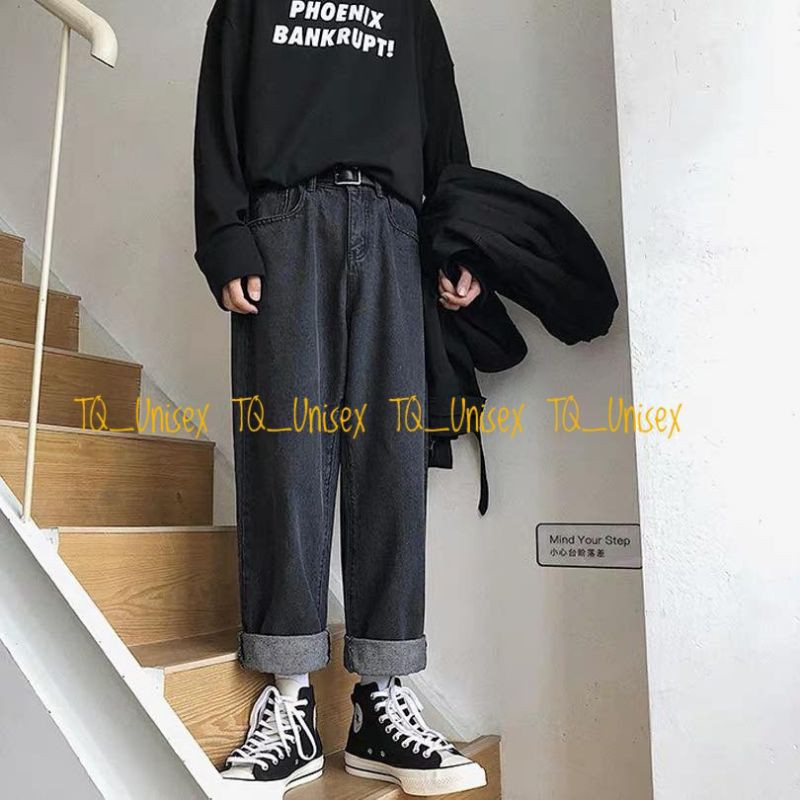 Quần Jean Nam Ống Rộng,Quần Jean Đen ,Quần jean Nam baggy | BigBuy360 - bigbuy360.vn