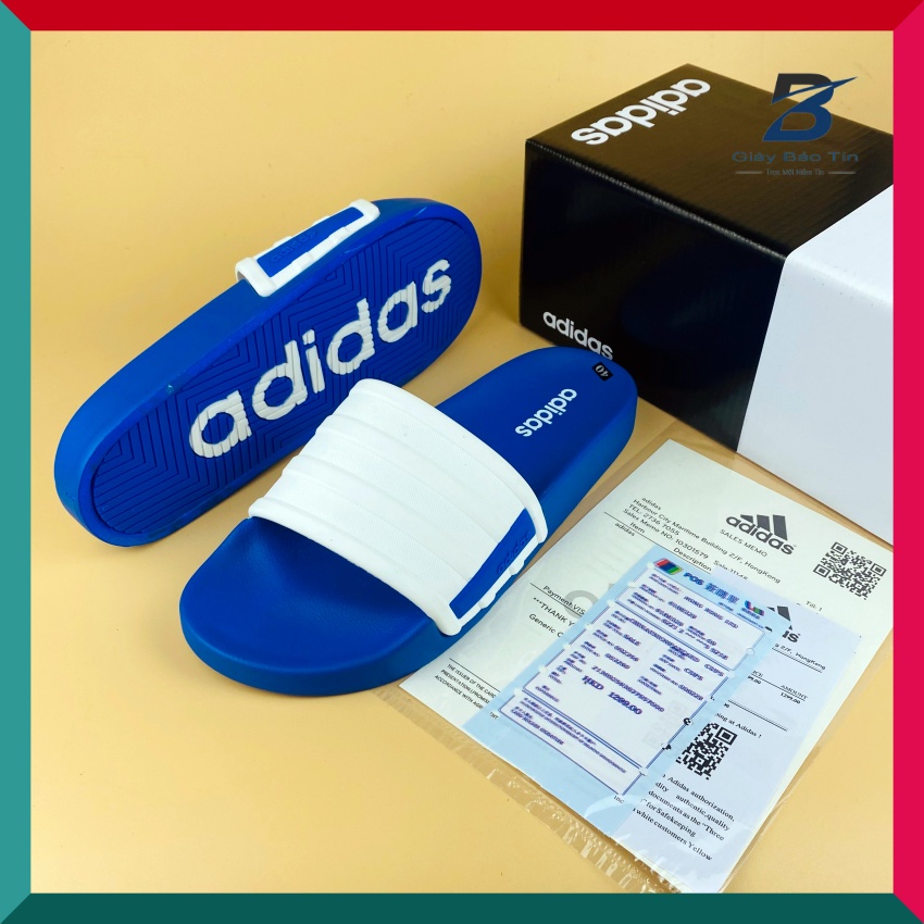 Dép Nam Adidass - Dép Nam Quai Ngang Mẫu Mới, 3 Màu Thời Trang Quai Cao Su Cực Mềm Form Ôm Chân Full Box