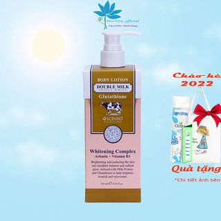 Sữa Dưỡng Thể Trắng Da Mềm Mượt Beauty Buffet Scentio Double Milk Triple White 250ml