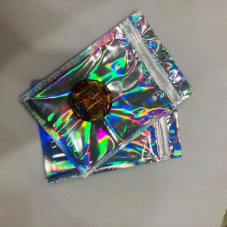 [HCS] 100 Túi Zip Hologram Dùng Để Bọc Phụ Kiện Trang Sức, Bọc Dày Dặn Đựng Đồ Linh Tinh