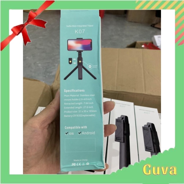 Gậy Chụp Ảnh Tự Sướng Bluetooth 3 Chân Đa Năng – Tripod K07 – Chụp Hình Selfie VG652