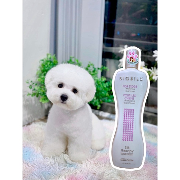 Sữa tắm chuyên cho chó lông trắng 355ml - Biosilk Mỹ