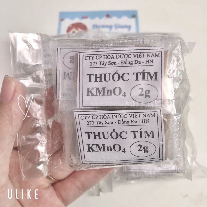 Thuốc Tím KMnO4 sát khuẩn - Cty cp Hoá Dược Việt Nam