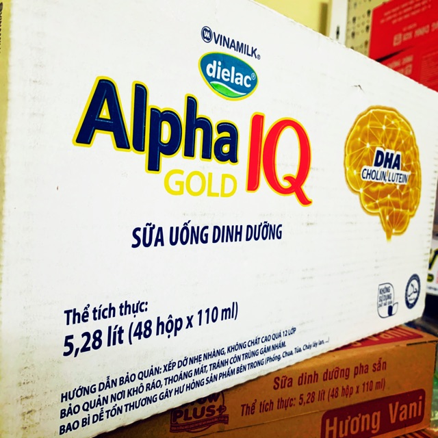 Thùng sữa nước Alpha IQ Gold 48x110ml Vinamilk
