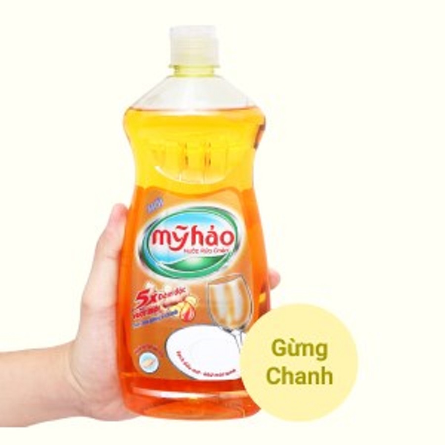 Chai Nước Rửa chén 5X đậm đặc Mỹ Hảo 750g/chai nhiều màu