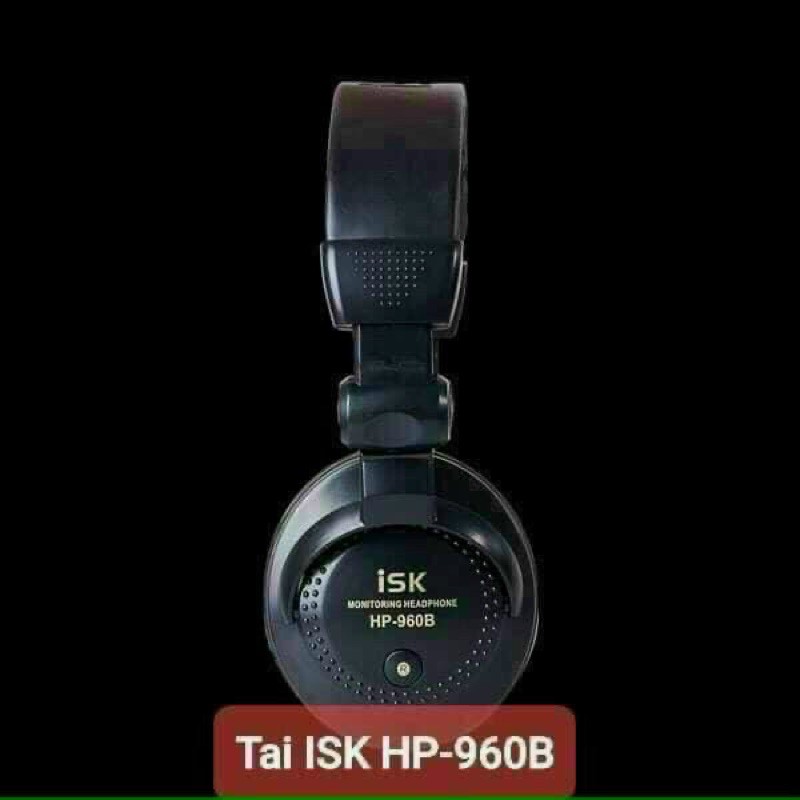 Tai nghe kiểm âm chuyên dụng phòng thu ISK, tai ốp chuyên cho livestrem, chân jack 3.5 và 6.5mm KLH | BigBuy360 - bigbuy360.vn