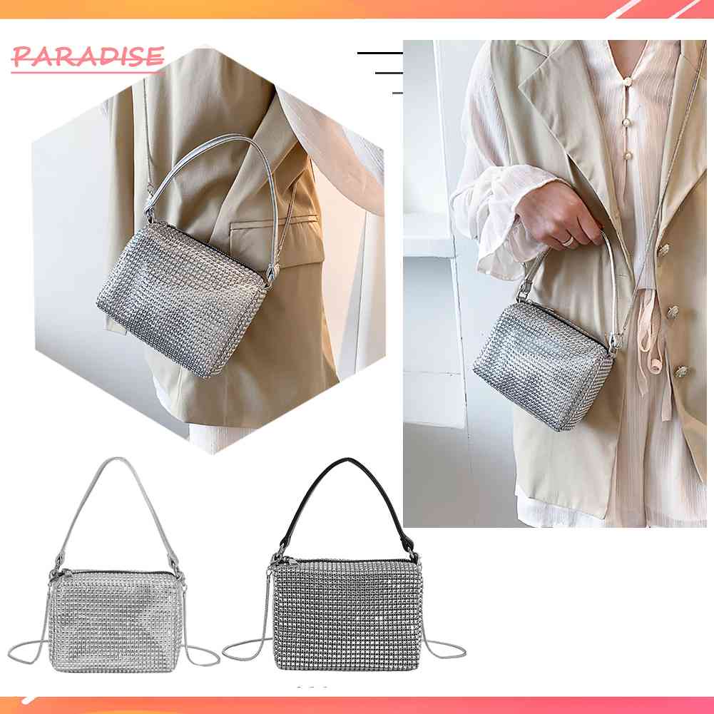 Túi Đeo Chéo Vai Đính Đá Thời Trang Sành Điệu Cho Nữ