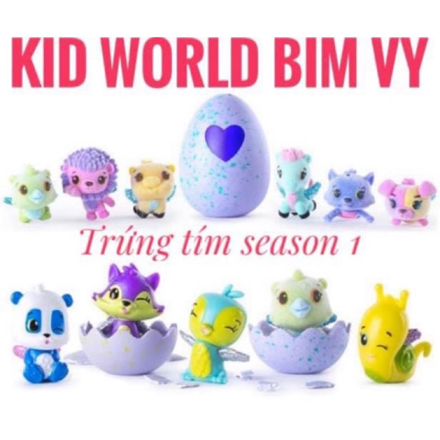 Trứng Hatchimals - nhiều mẫu.