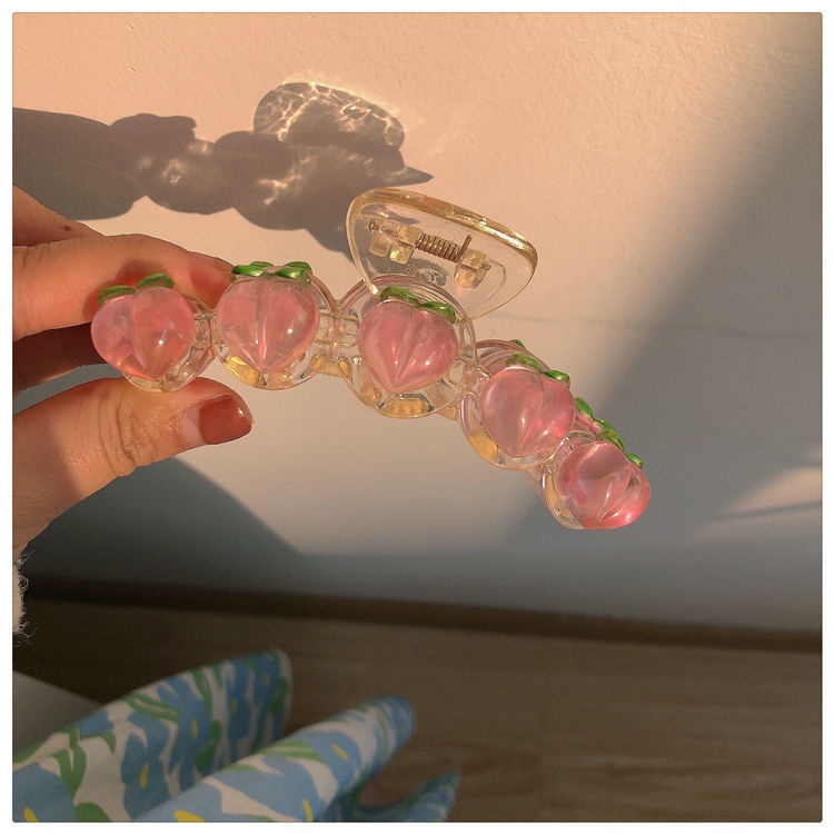 Kẹp tóc hình trái đào. gấu đáng yêu thời trang Hàn Quốc 2022