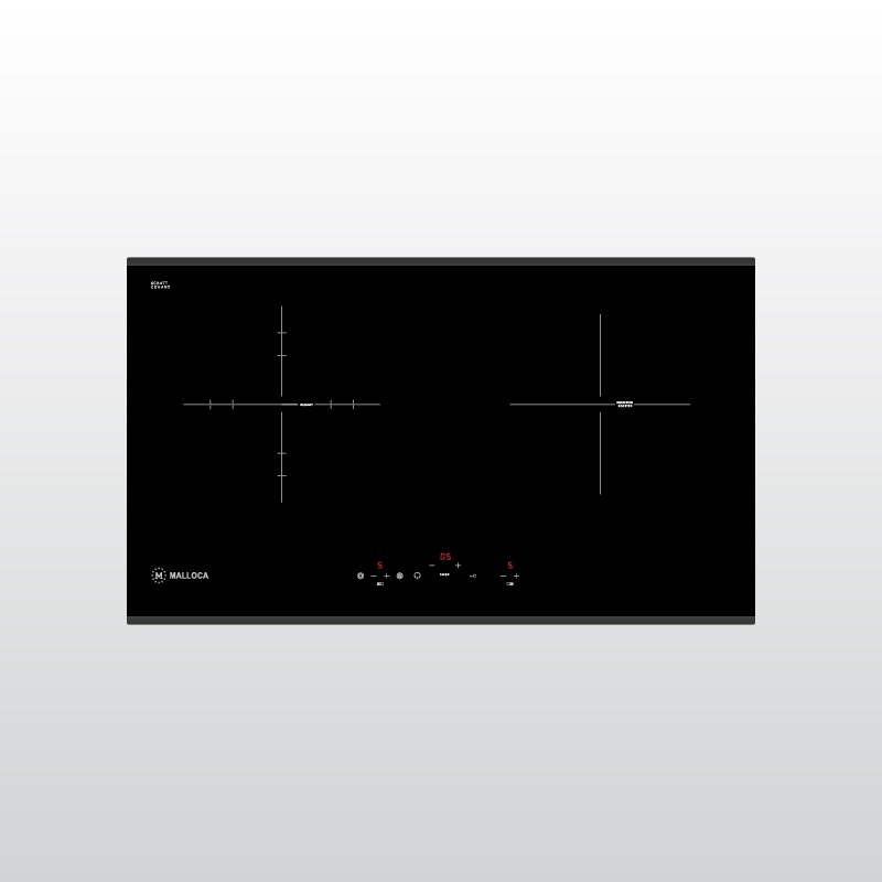 Bếp điện từ 2 vùng nấu Malloca MIR 772 (4500W) - Xuất xứ Châu Âu - Hàng Chính Hãng