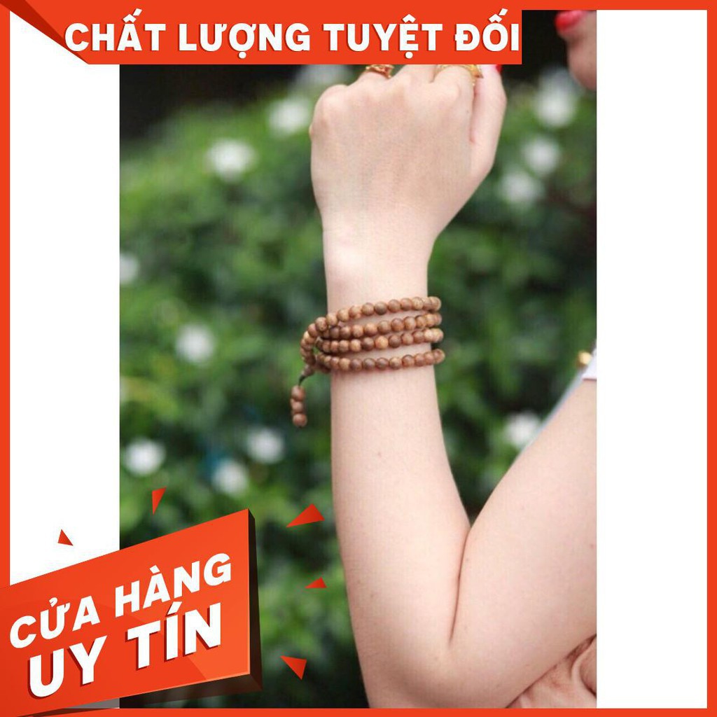 Vòng Tay Trầm Hương Thiên Nhiên 108 Hạt - 6 MM- Bảo Hành Mùi Thơm Vĩnh Viễn