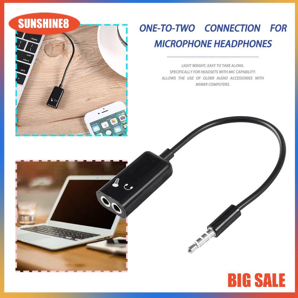 Jack chia cổng tai nghe 3.5mm 1 ra 2