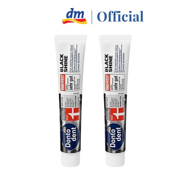 Kem đánh răng từ than hoạt tính dontodent Đức 75ml