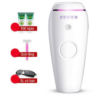 Máy triệt lông lazer 💓bảo hành 12 tháng 💓 triệt vĩnh viễn tại nhà phù hợp cho mọi loại da TẶNG 01 gel+ 01 kính+ dao cạo