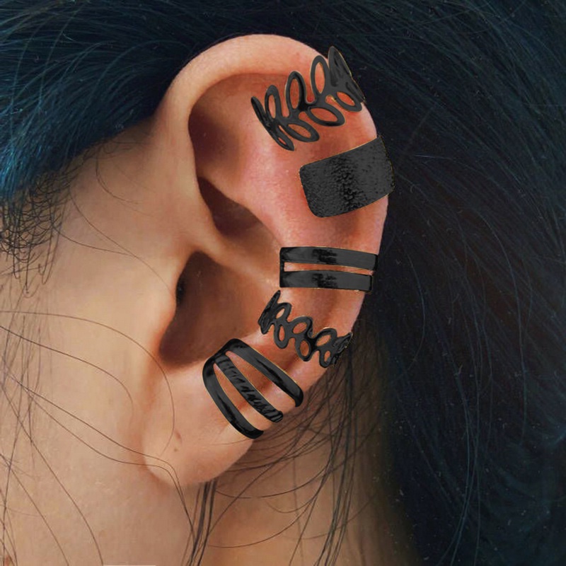 Set 5 Khuyên Tai Hình Chiếc Lá Đơn Giản Sáng Tạo Dành Cho Nữ dreamdiary