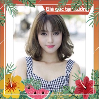 [BIG SALE]  Tóc giả đội nguyên đầu làm bằng tóc thật 100%  [SALE 30%]