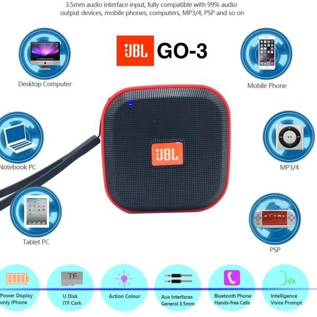 Loa Bluetooth Không Dây Mini Wkd Jbl Go-3