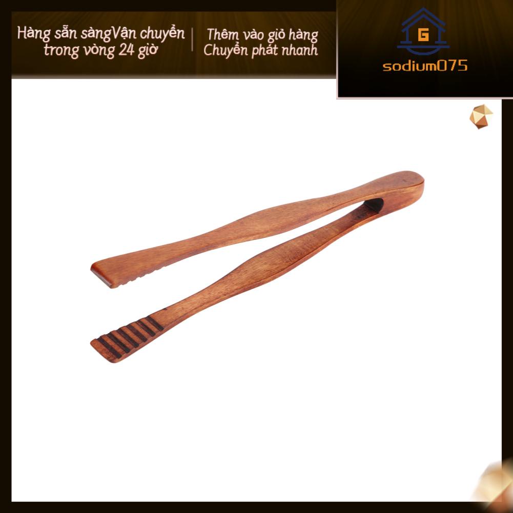 Sodium075 Wooden BBQ Clip Buffet Food Tongs Bread Steak Kitchen Clamp Serving Tool