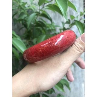 Vòng kiềng đeo tay san hô bản 9-20li đỏ