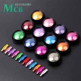 Bột tráng gương 12 màu siêu sáng