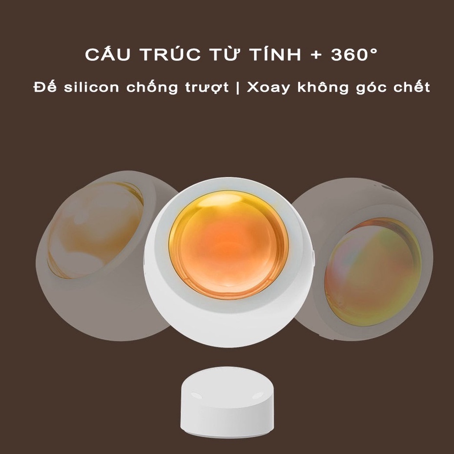 Đèn hoàng hôn quay Tiktok Yeelight Sunset Lamp YLFWD-0006 - Tích hợp pin sạc, Có lỗ ốc gắn Tripod, Hàng chính hãng