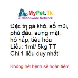 1 ML Chiết Lẻ Trong Chai Mũ Cho Gà Đá, Vịt, Heo, Bò, Dê Cừu