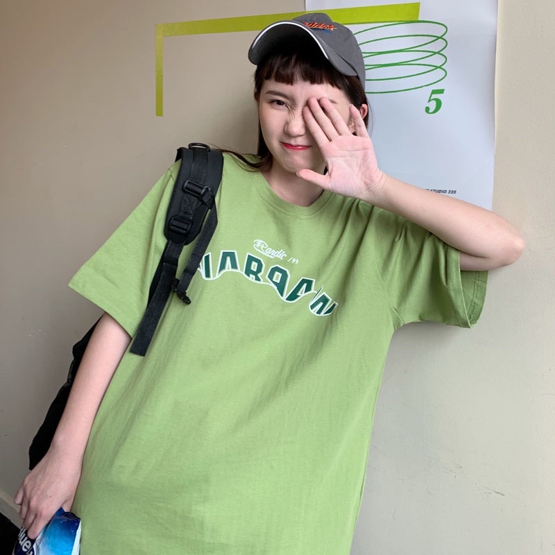 Áo thun tay lỡ, áo phông form rộng chất cotton in hình uban